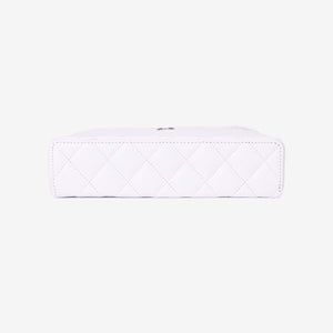 Chanel Lining LP Vanity Case in White Caviar Leather in Gold Hardware (Contact to Enquire)