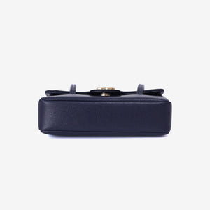 Chanel 26P Preppy Flap Small Bag in Navy Calfskin Leather with Gold Hardware (Contact to Enquire)