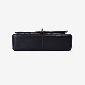 Chanel Classic Flap Medium Vintage in Black Lambskin Leather with Gold Hardware