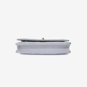 Chanel Wallet on Chain in Grey Caviar Leather with Gold Hardware