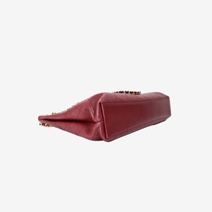 Chanel SS 2026 Large Shopping Bag in Burgundy Lambskin Leather with Gold Hardware (Contact to Enquire)