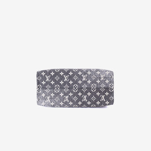 Louis Vuitton OnTheGo MM Tote Bag in Black Monogram Jacquard Denim