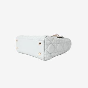 Lady Dior Bag in Light Green Lambskin Leather with Gold Hardware (Contact to Enquire)