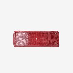 Chanel 26S Matthieu Blazy Shopping Bag Large in Red Crocodile Embossed Calfskin Leather with Gold Hardware (Contact to Enquire)