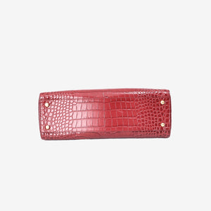 Chanel 26S Matthieu Blazy Shopping Bag Small in Red Crocodile Leather with Gold Hardware (Contact to Enquire)