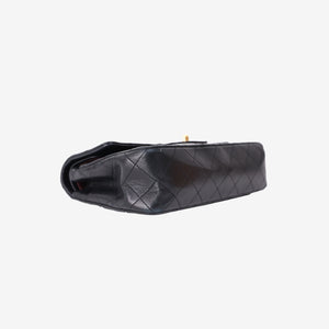 Chanel Vintage Classic Flap Bag in Black Lambskin Leather with Gold Hardware (Contact to Enquire)