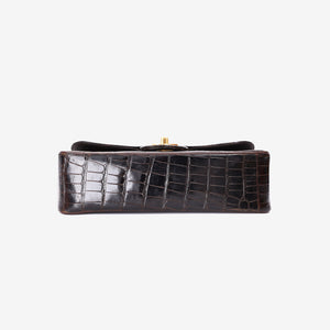 Chanel Timeless Classic Double Flap Small in Black Shiny Alligator Leather with Gold Hardware (Contact to Enquire)