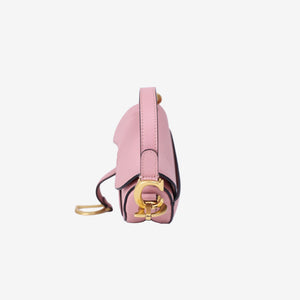 Dior Saddle Mini in Pink Calfskin Leather with Gold Hardware (Contact to Enquire)