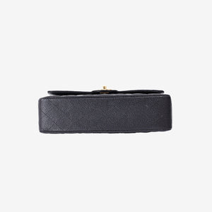 Chanel Classic Medium Double Flap Bag in Black Caviar Leather with Gold Hardware (Contact to Enquire)