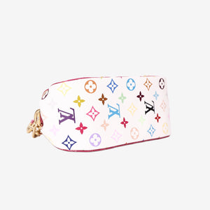 Louis Vuitton Marilyn Handbag in Monogram Canvas and Multicolour Crocodile Leather with Gold Hardware