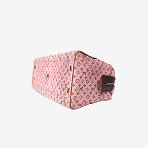 Louis Vuitton Josephine GM Satchel in Cherry Pink Mini Monogram Canvas with Gold Hardware