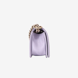 Chanel Small Boy Bag in Light Purple Caviar Leather with Gold Hardware (Contact to Enquire)