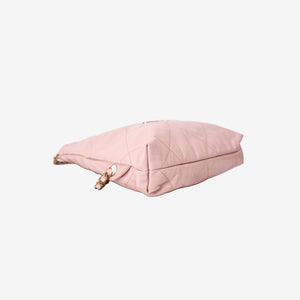 Chanel 22 Backpack in Pink Calfskin Leather with Gold Hardware
