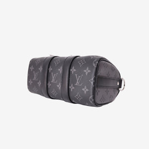 Louis Vuitton Keepall 25 in Monogram Eclipse Reverse Canvas with Black Leather Trim (Contact to Enquire)