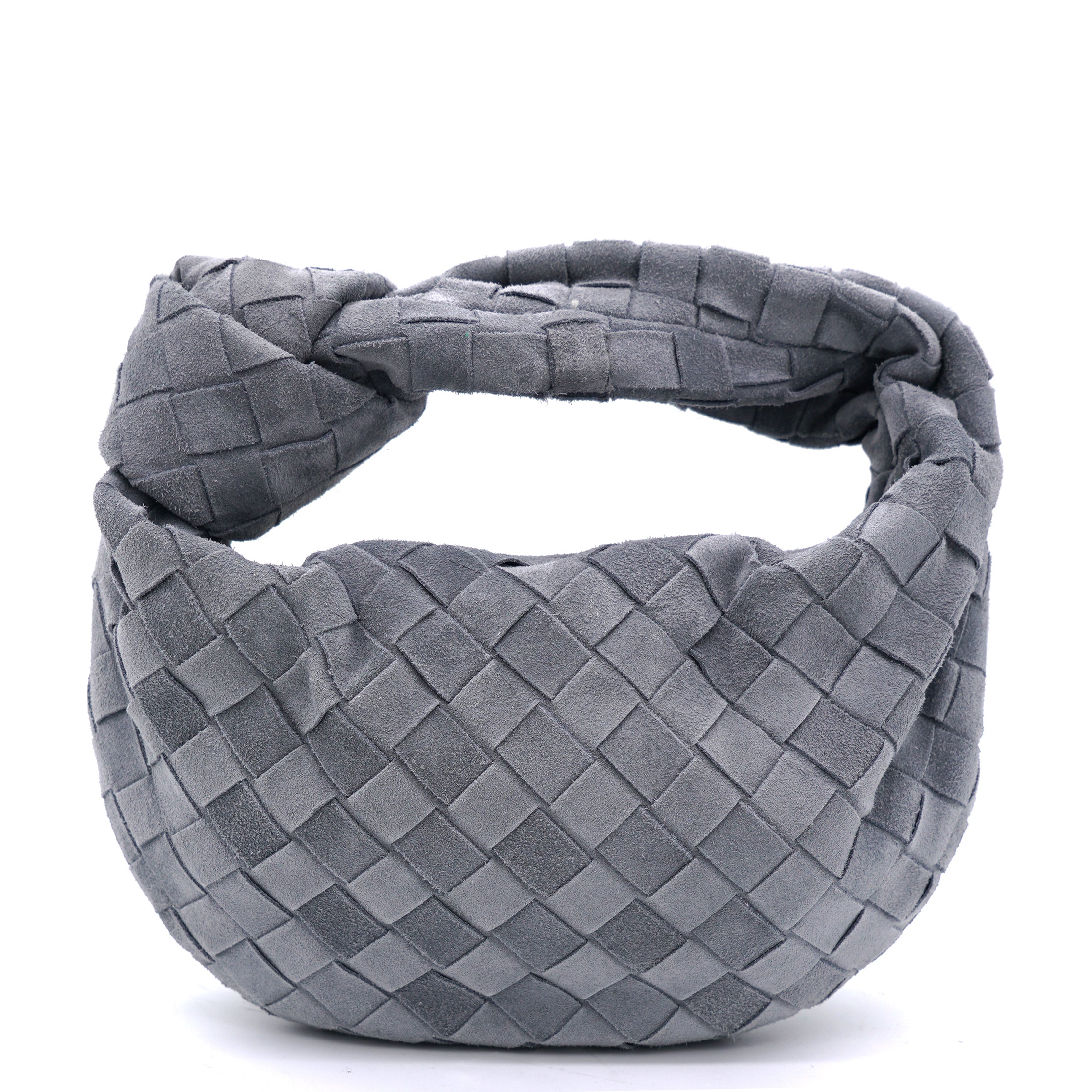 Suede Intrecciato Mini BV Jodie Grey