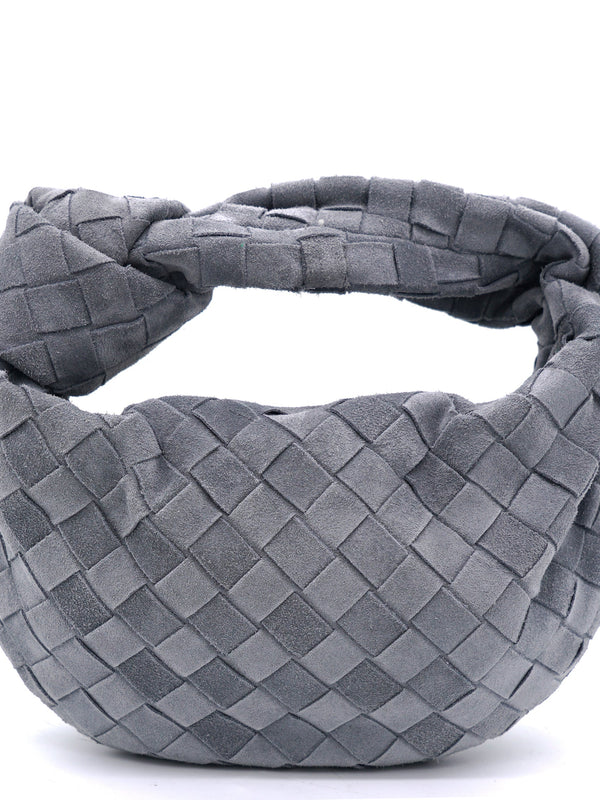 Suede Intrecciato Mini BV Jodie Grey