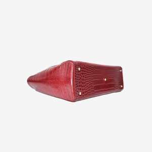 Chanel 26S Matthieu Blazy Shopping Bag Large in Red Crocodile Embossed Calfskin Leather with Gold Hardware (Contact to Enquire)