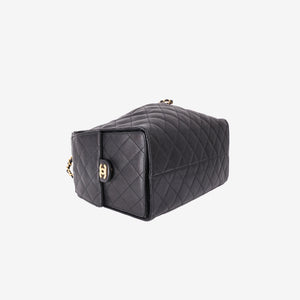 Chanel 25 Medium Hobo Bag in Black Caviar Leather with Gold Hardware (Contact to Enquire)