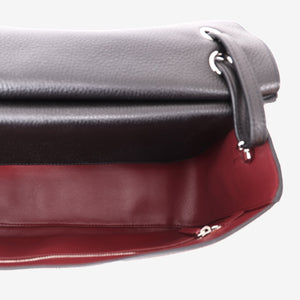 Chanel 26S Matthieu Blazy Maxi Flap Bag in Black Grained Calfskin Leather with Silver Hardware (Contact to Enquire)