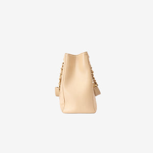 Chanel Grand Shopping Tote in Beige Caviar Leather with Gold Hardware