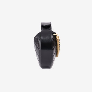 Chanel Mini Bow Hobo Pouch Handbag in Black Lambskin Leather with Gold Hardware (Contact to Enquire)