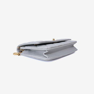 Chanel Wallet on Chain in Grey Caviar Leather with Gold Hardware