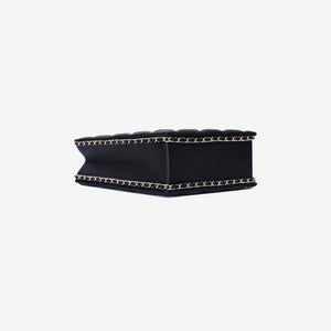 Chanel Evening Box Bag in Black Caviar Leather with Gold Hardware