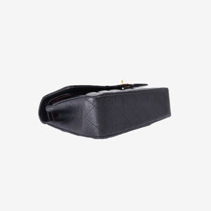 Chanel Classic Medium Double Flap Bag in Black Caviar Leather with Gold Hardware (Contact to Enquire)