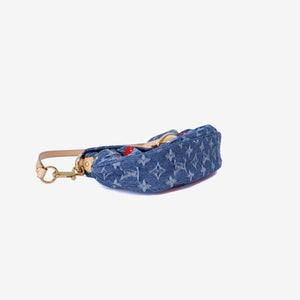 Louis Vuitton x Takashi Murakami Sunset Bag in Monogram Denim Cerises with Gold Hardware (Contact to Enquire)