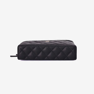 Chanel LP Vanity Case with Chain Small CC Logo in Black Caviar Leather with Gold Hardware (Contact to Enquire)