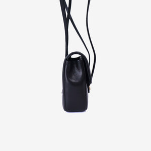 Chanel 26P Matthieu Blazy Preppy Flap Mini in Black Calfskin Leather with Gold Hardware
