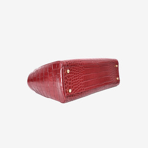 Chanel 26S Matthieu Blazy Shopping Bag Small in Red Crocodile Leather with Gold Hardware (Contact to Enquire)