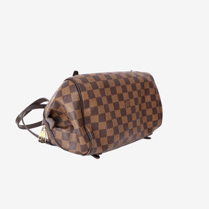Louis Vuitton Rivington PM Handbag in Damier Ebene Canvas with Gold Hardware