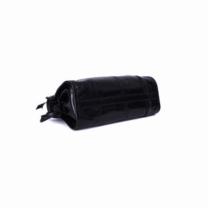 Prada Bonnie Mini Leather Top-Handle Bag in Black Calfskin Leather