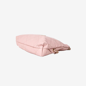 Chanel 22 Backpack in Pink Calfskin Leather with Gold Hardware