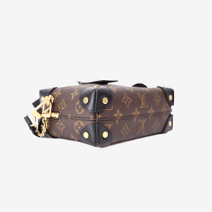 Louis Vuitton Petite Malle Souple in Monogram Canvas with Black Leather Trim (Contact to Enquire)
