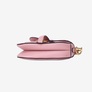 Dior Saddle Mini in Pink Calfskin Leather with Gold Hardware (Contact to Enquire)