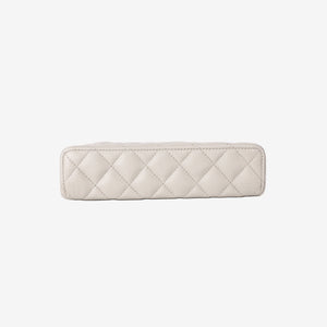 Chanel LP Vanity Case in Light Grey Caviar Leather with Light Gold Hardware (Contact to Enquire)