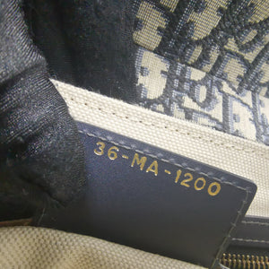 Blue Oblique Canvas Saddle Bag