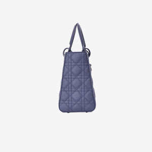 Christian Dior Lady Dior Medium in Navy Ultra Matte Calfskin Leather with Matte Hardware (Contact to Enquire)