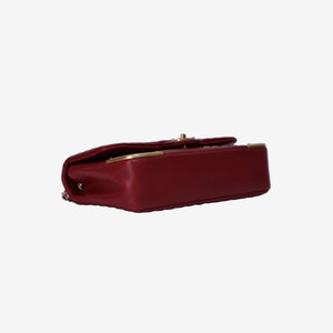 Chanel Rock the Corner Flap Bag in Red Quilted Calfskin Leather with Gold Hardware