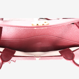 Chanel 26S Matthieu Blazy Shopping Bag in Burgundy Calfskin with Gold Hardware (Contact to Enquire)