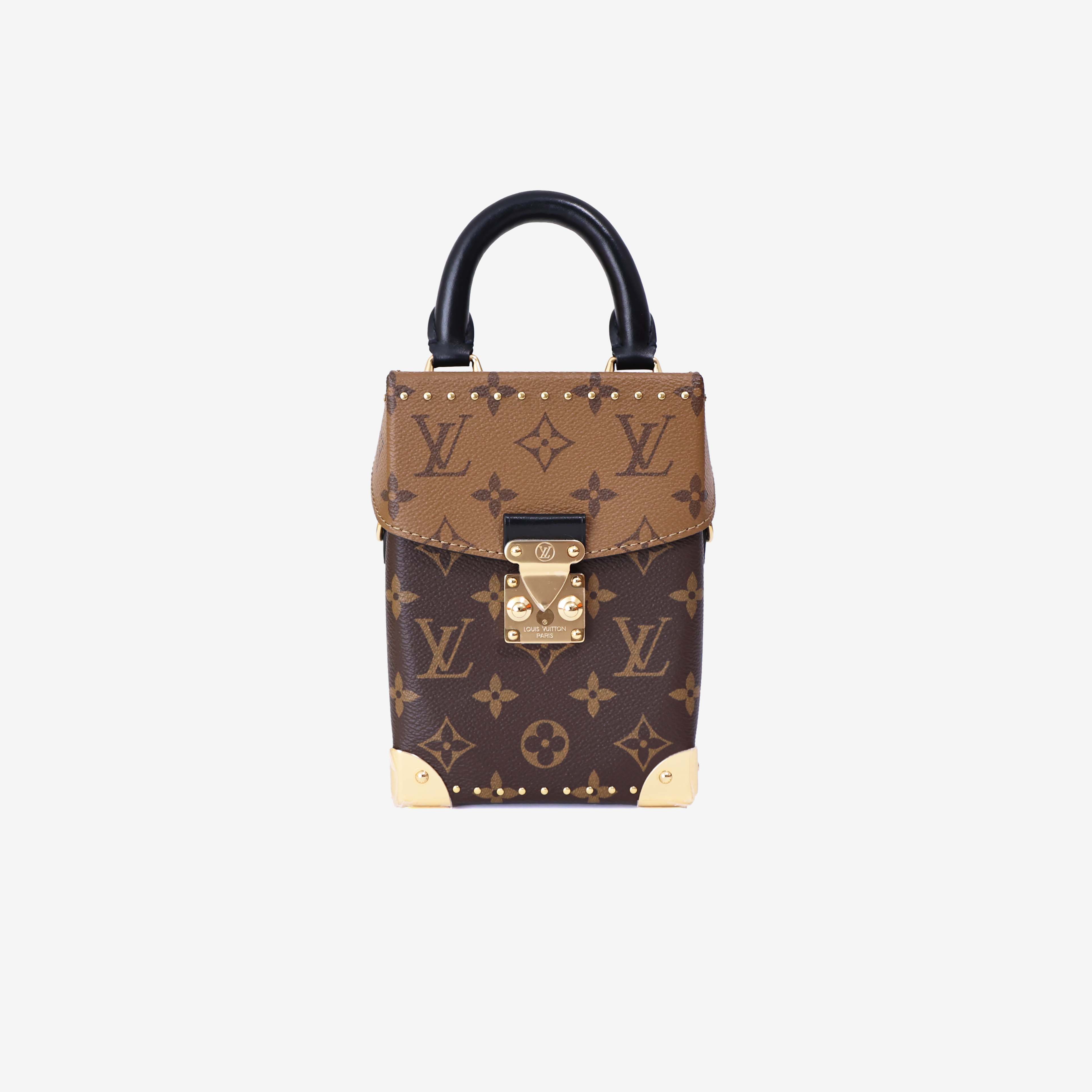 Louis Vuitton Camera Box Bag in Brown Monogram Canvas with Gold Hardware