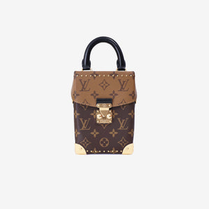 Louis Vuitton Camera Box Bag in Brown Monogram Canvas with Gold Hardware