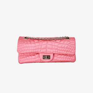 *RARE* Chanel 2.55 Bag in Pink Satin with Gold Hardware