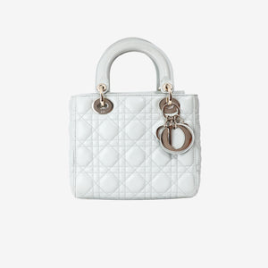 Lady Dior Bag in Light Green Lambskin Leather with Gold Hardware (Contact to Enquire)