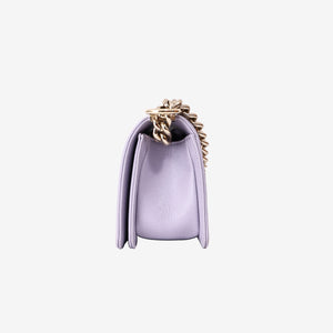 Chanel Small Boy Bag in Light Purple Caviar Leather with Gold Hardware (Contact to Enquire)