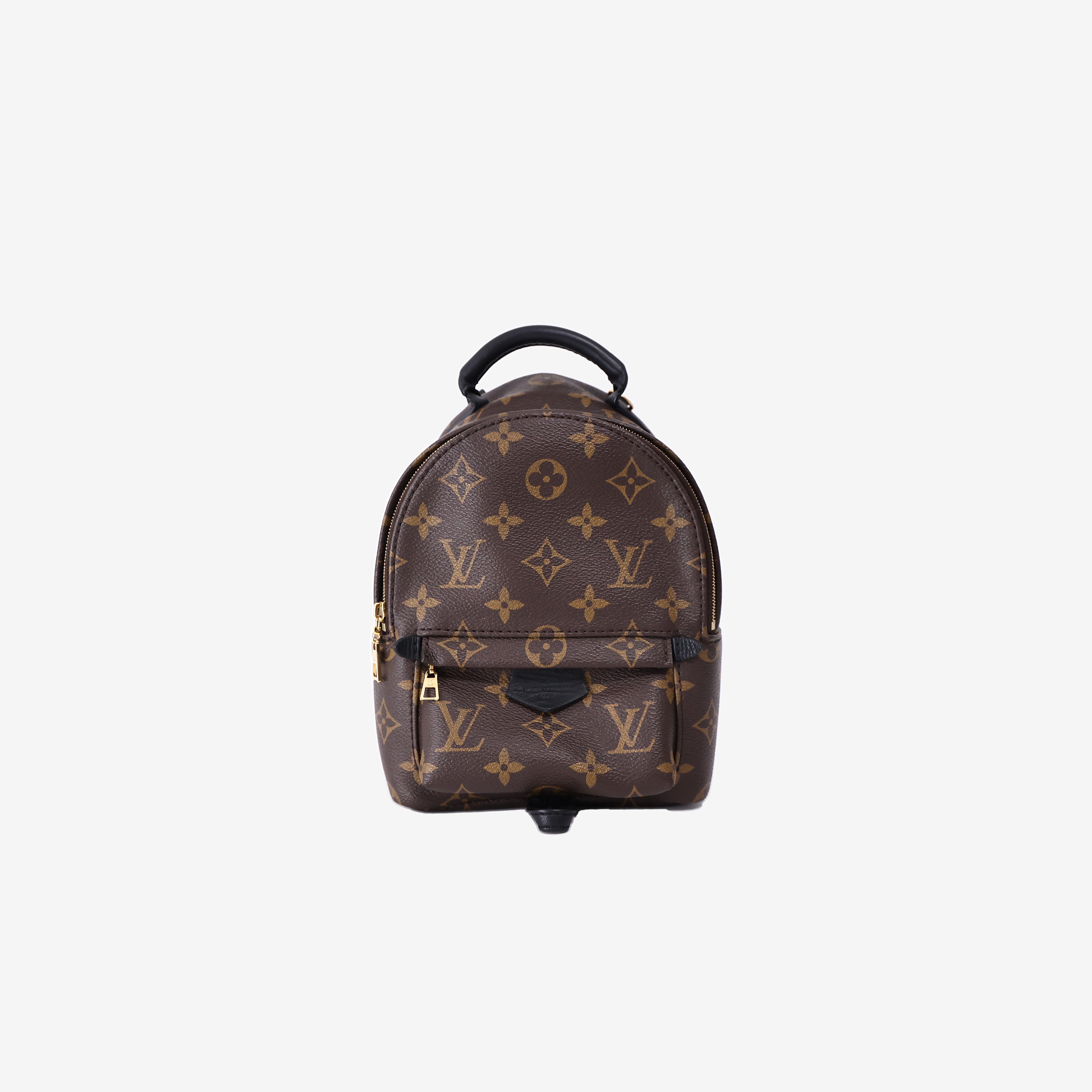 Louis Vuitton Palm Springs Mini Backpack in Brown Monogram Canvas with Gold Hardware