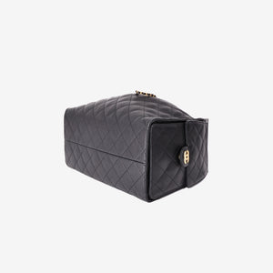 Chanel 25 Medium Hobo Bag in Black Caviar Leather with Gold Hardware (Contact to Enquire)