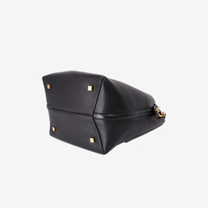 Saint Laurent Le 37 Bucket Bag in Black Calfskin with Gold Hardware